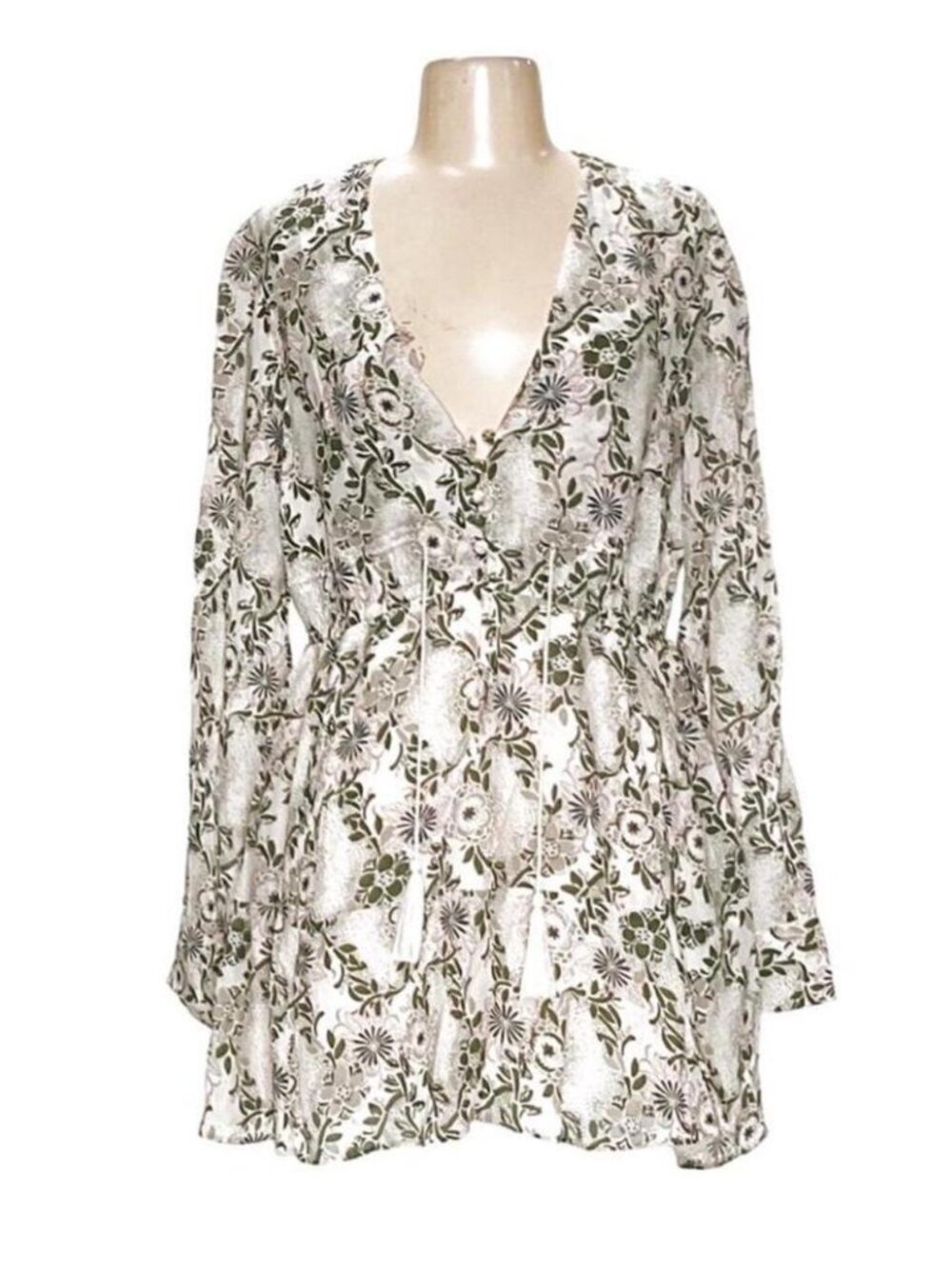 Free People Women's Stealing Fire Tunic Dress Size Small - Picture 2 of 5